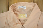 Vintage 1990s Blank Tan Button Up Shirt