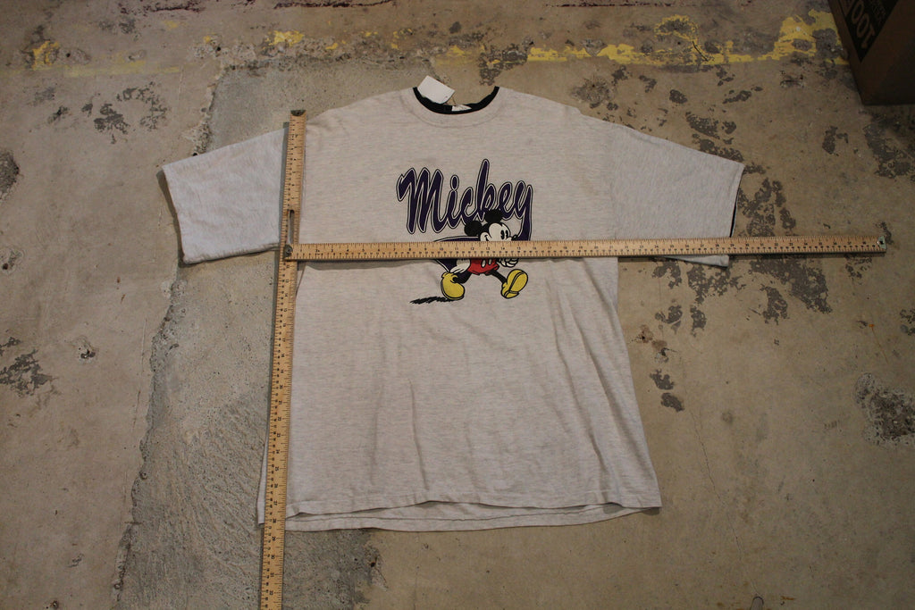 Vintage 1990s Mickey Mouse Graphic T Shirt / 80s / 90s / Streetwear Fashion / Layered T Shirt / Made In USA