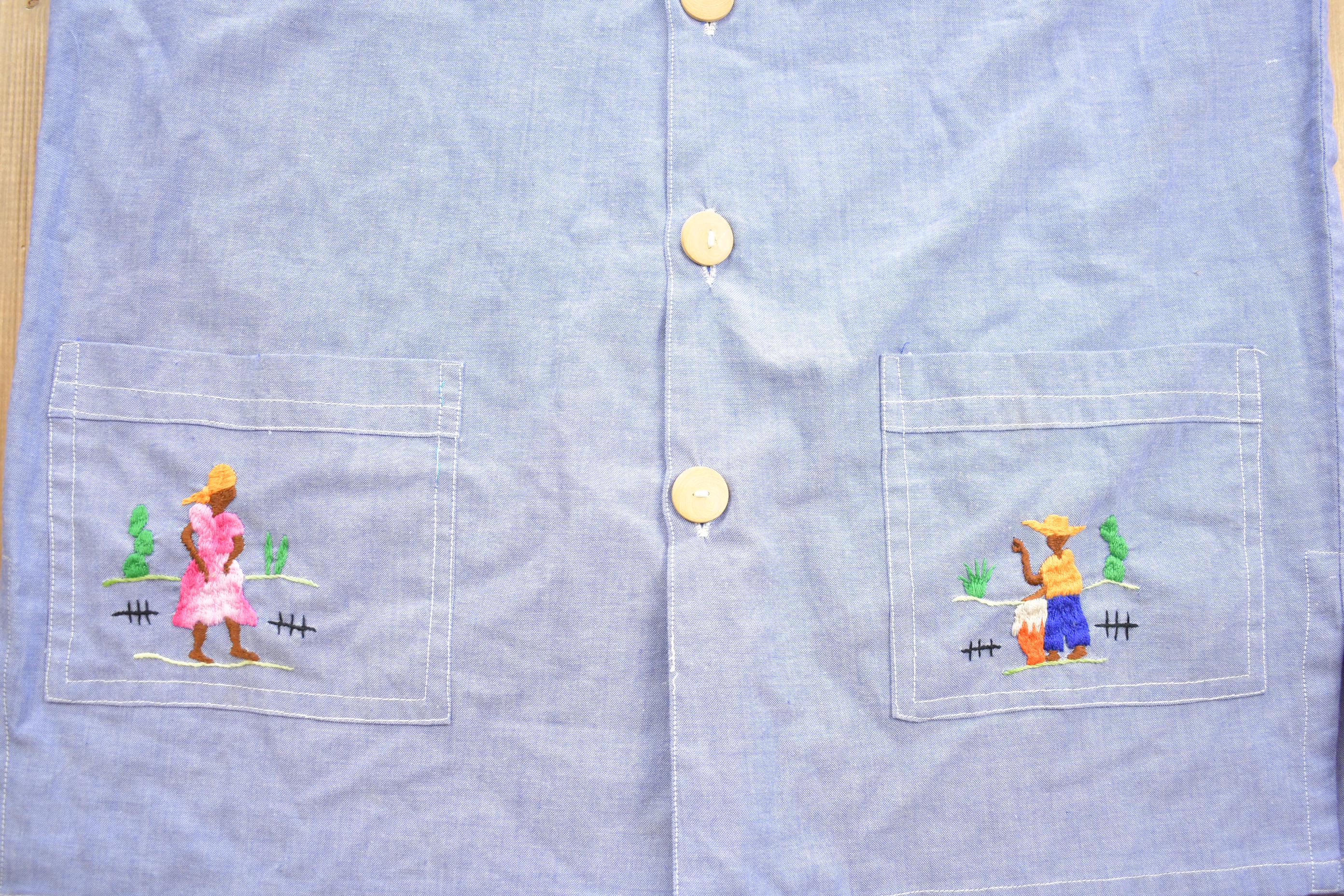 Vintage 1990s Farmers Scenic Short Sleeved Casual Button Up Shirt