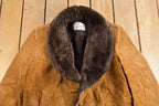 Vintage 1970s Wickbury Fur Lined Suede Coat