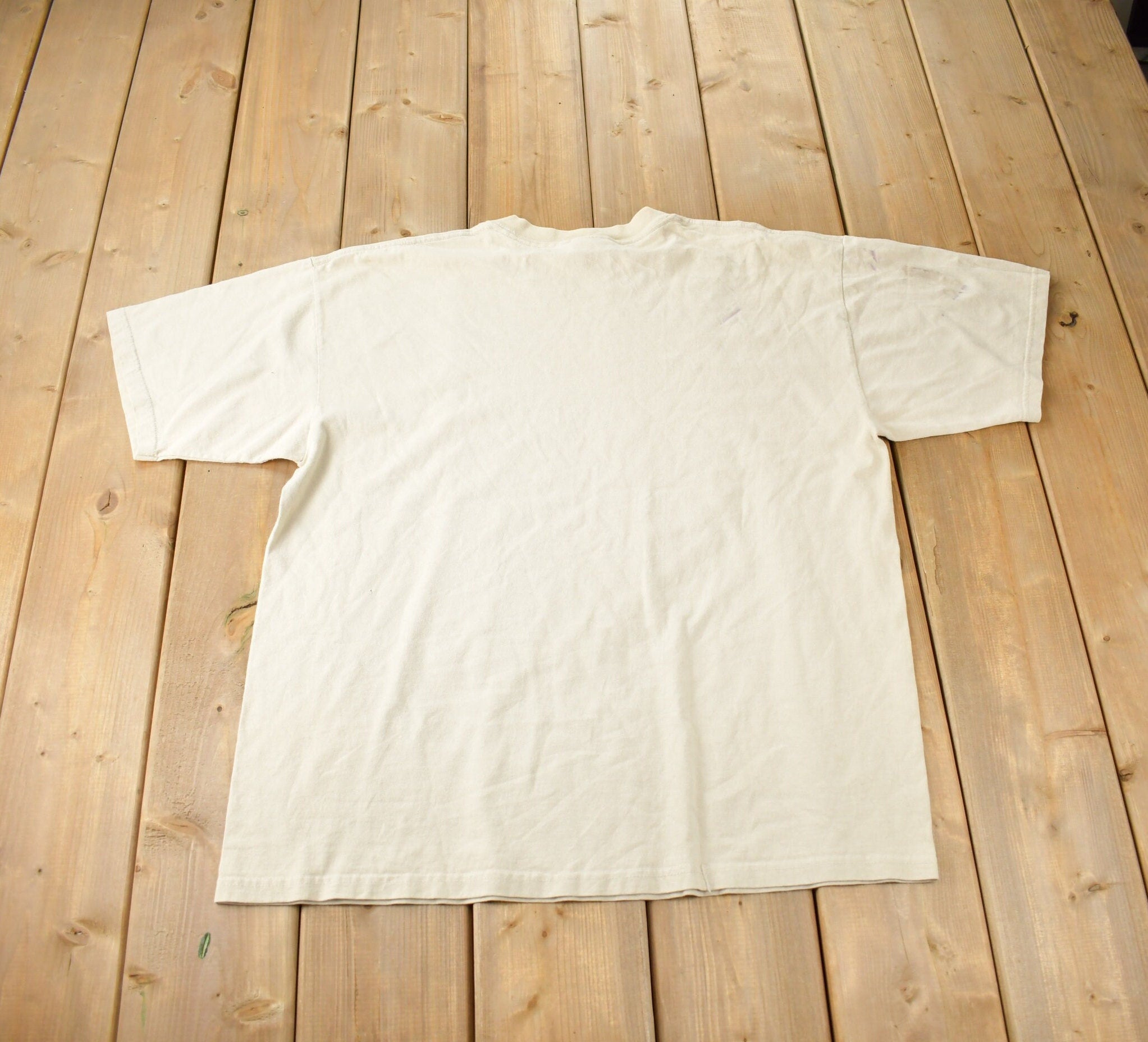 Vintage 1990s Catch & Release Fishing Gear Graphic T-Shirt Made In USA