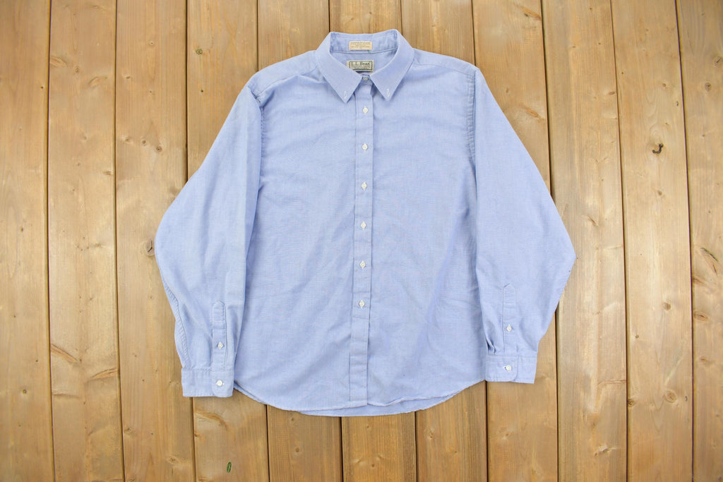Vintage 1990s L.L. Bean Formal Button Up Shirt Made In USA