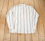 Vintage 1990s Eddie Bauer Striped Quarter Button Sweatshirt