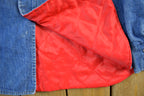 Vintage 1990s Prentis Lined Denim South Western Style Pearl Snap Button Up Men's XL