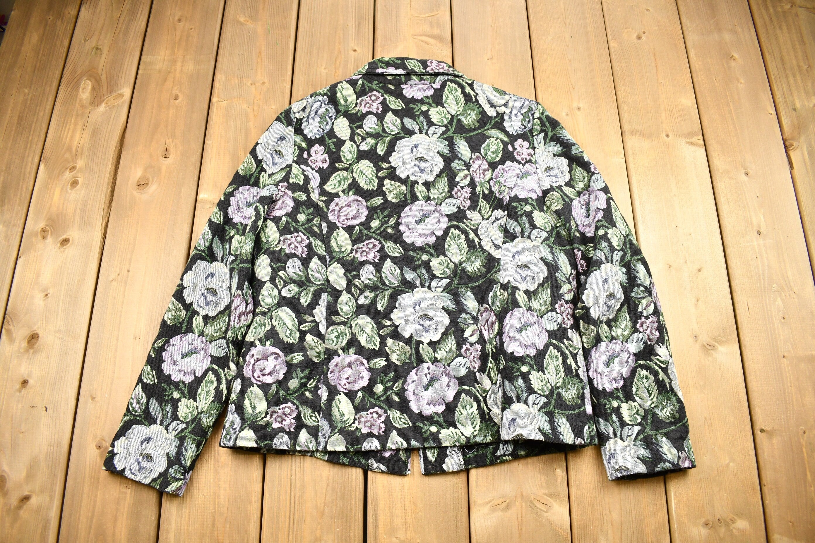 Vintage 1990s All Over Paisley Patchwork Zip Up Sweater