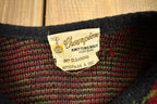 Vintage 1960s Champion Knitting Mills Cardigan Sweater  Vintage Champion  Button Up  Patchwork  True Vintage  Made In Canada
