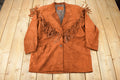 Vintage 1990s Genuine Leather Suede Fringe Jacket