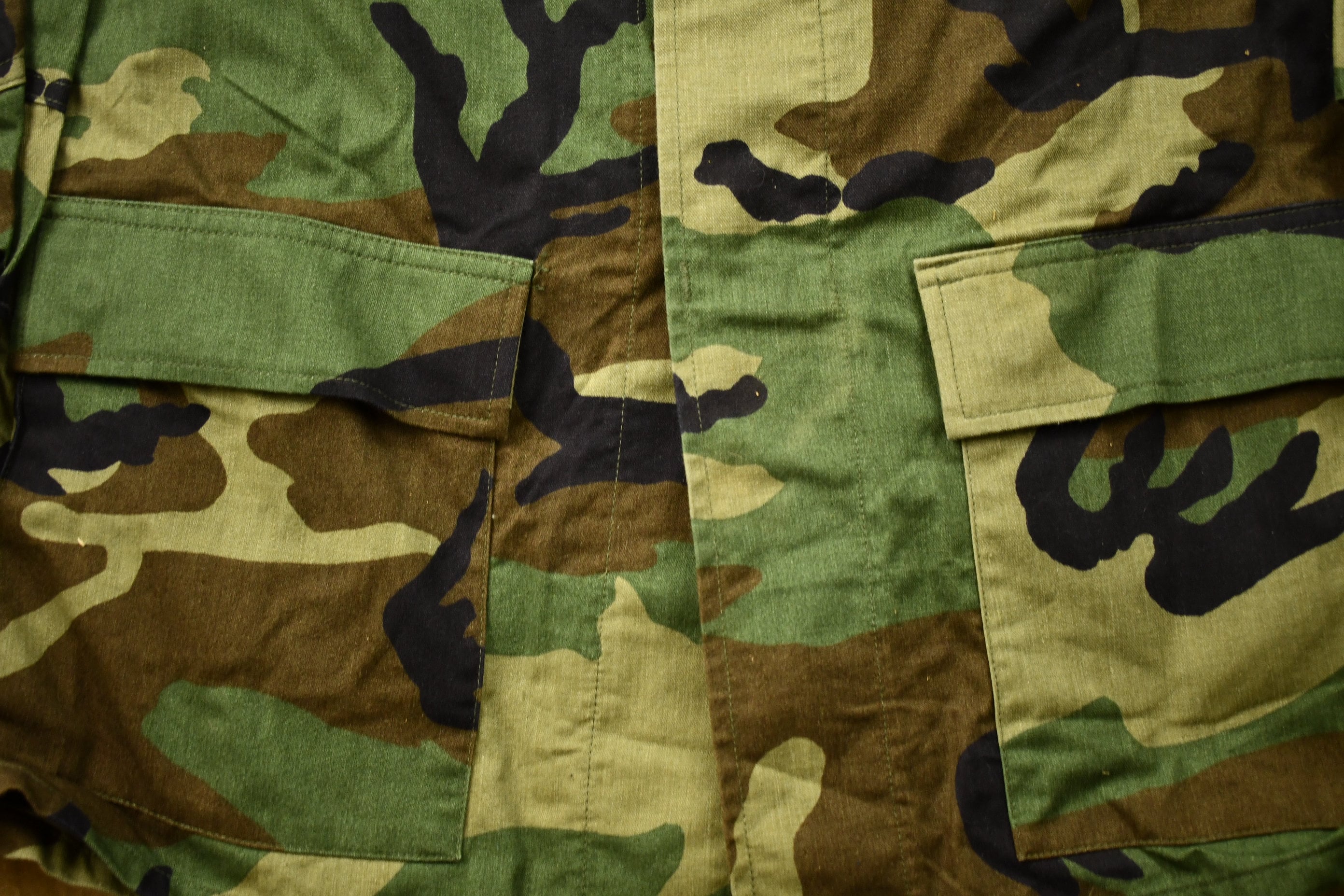 Vintage 1990s Camo Military Field Jacket