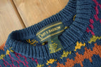 Vintage 1990s Croft & Barrow Patchwork Knit Crewneck Sweater