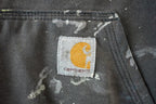 Vintage Distressed Carhartt Full Zip Fleece Lined Hoodie Sweatshirt