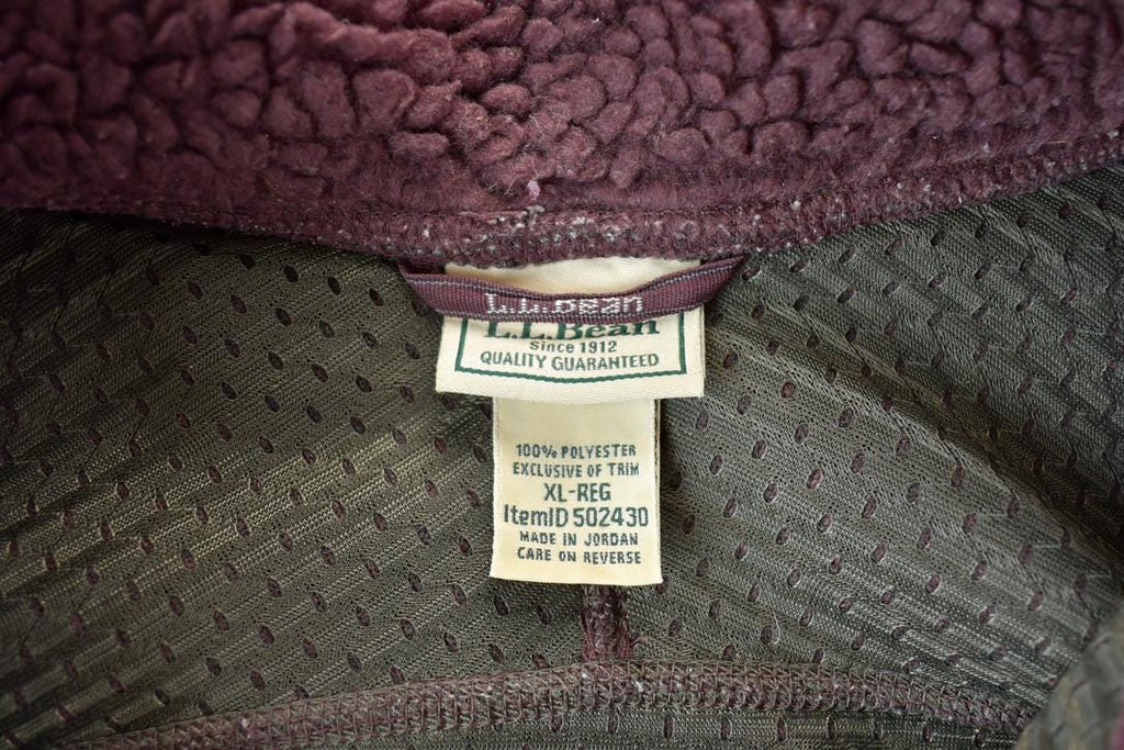 Vintage 1990s LL bean Fleece Outdoorsman Sweater Vest / 90s Sweater / Streetwear / Hiking / Fleece Zip up