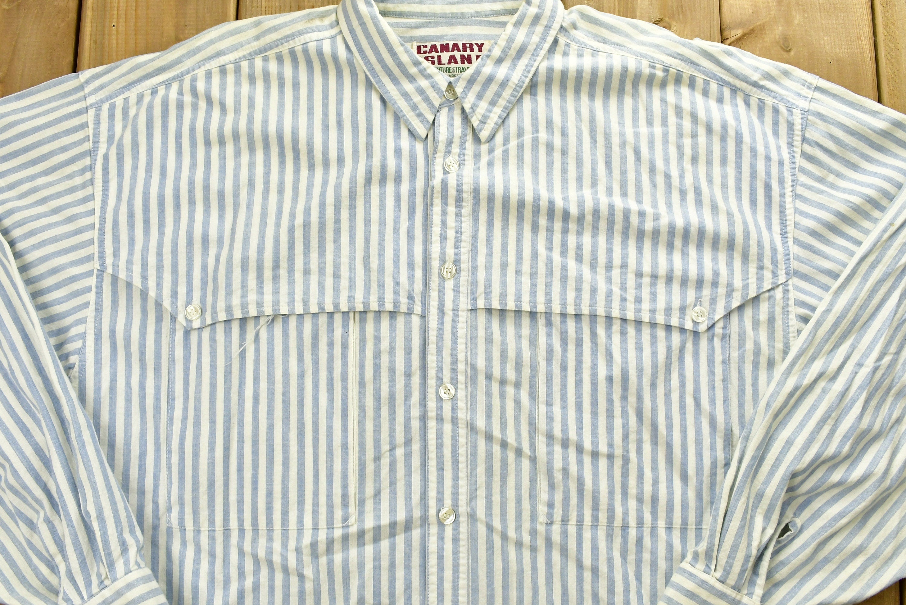 Vintage 90's Canary Island Button Up Shirt