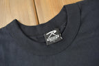 Vintage 1986 Military Skull Graphic Single Stitch T-Shirt Made In USA Size L