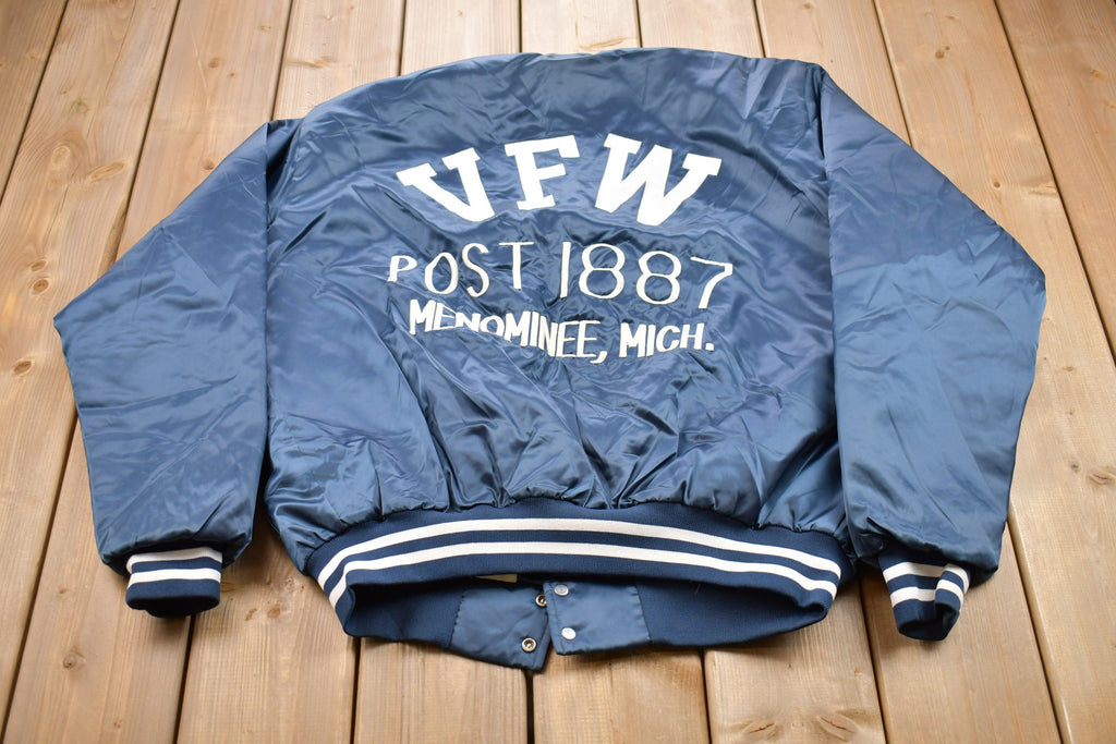 Vintage 1990s US Navy Satin Bomber Jacket