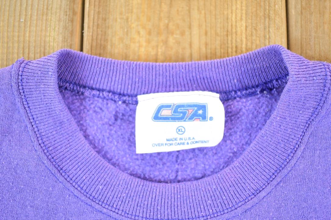Vintage 1990s Minnesota Vikings NFL Crewneck Sweatshirt Size XL