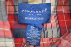 Vintage 1990s Town Craft Plaid Button Up Short Sleeve Shirt  Abstract Pattern  Casual Shirt  Formal Shirt  Towncraft  Plaid Shirt