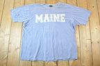 Vintage 1990s Maine Block Letters Souvenir T-Shirt Mens XL