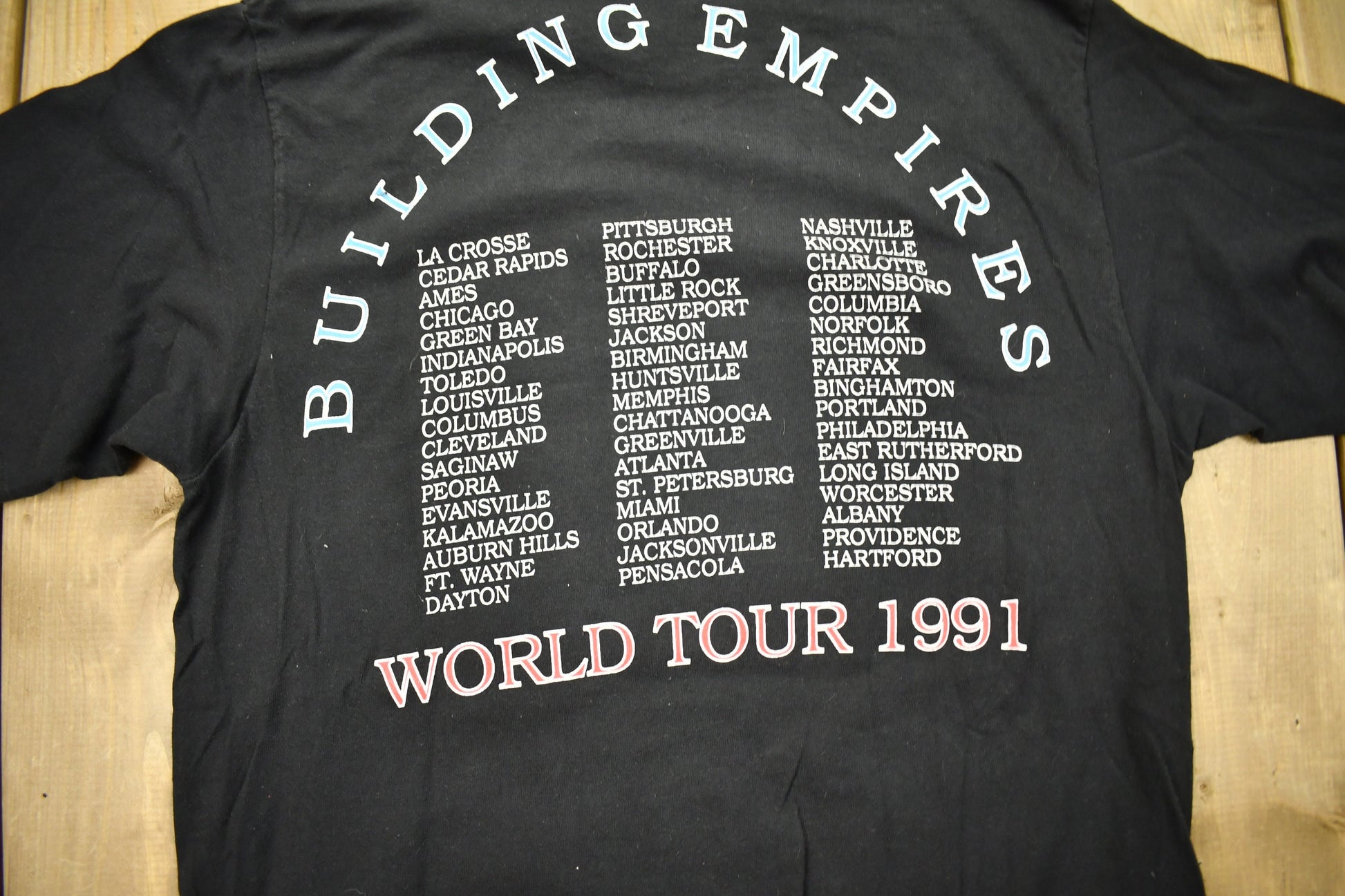 Vintage 1991 Queensrÿche Building Empires World Tour Band T-Shirt