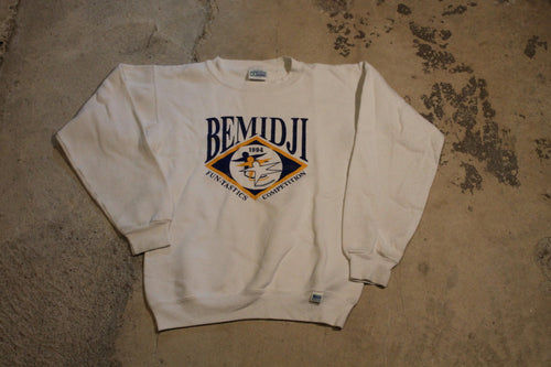 Vintage 1990s Bemidji 90s Crewneck / Vintage Crewneck / Bemidji Funtastics Competition / 90s Sweatshirt / Big Graphic Print / Athleticwear