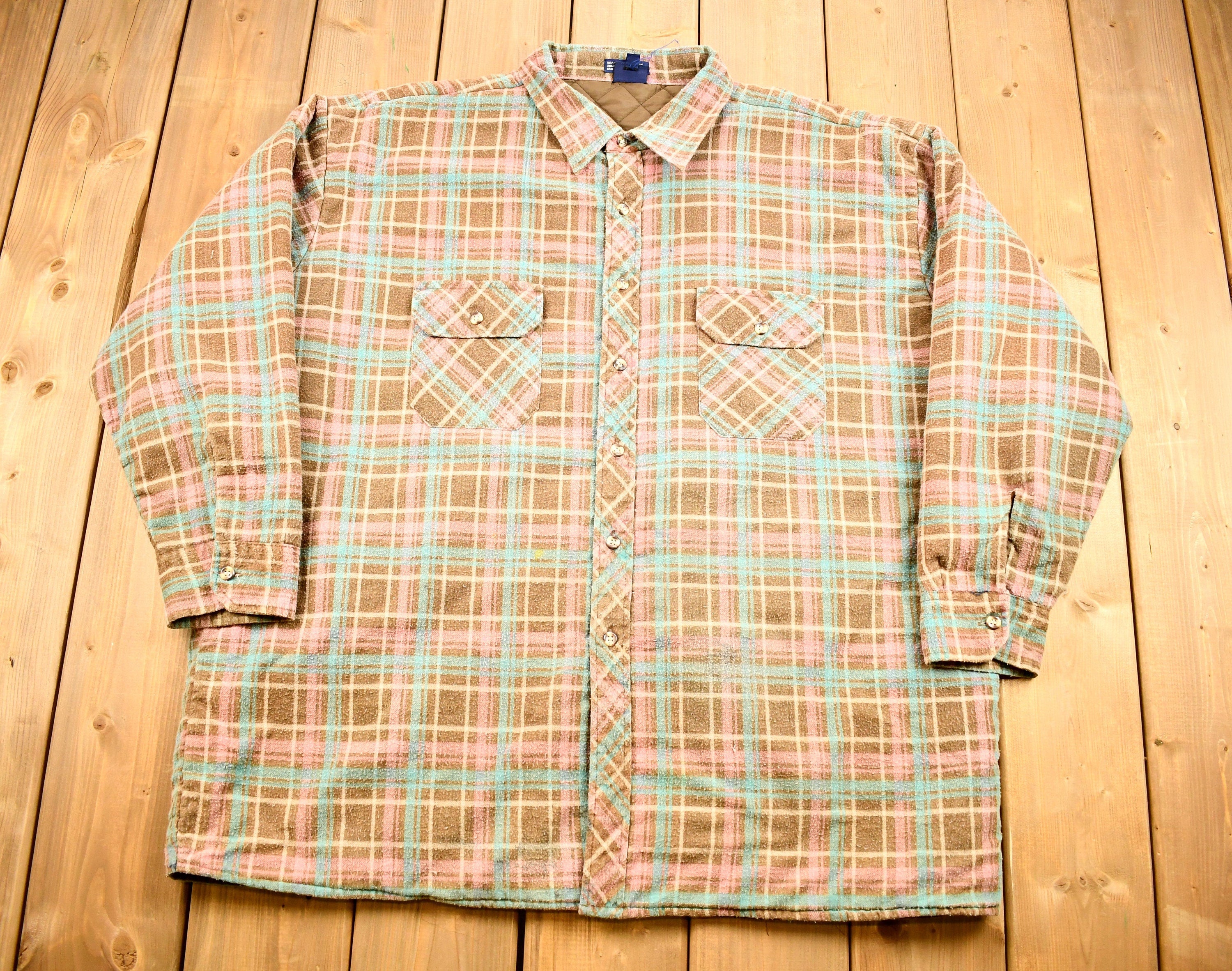 Vintage 1990s Boulevard For Tall Man Lined Button Up Shirt