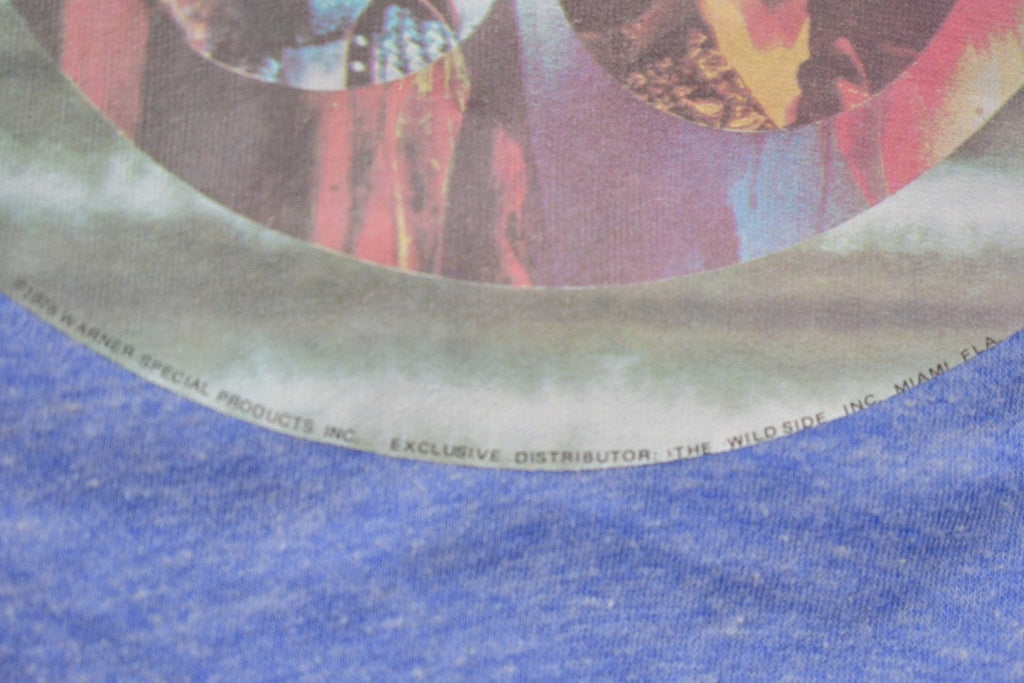 Vintage 1976 Led Zeppelin Swan Song Double Sided Promo Band Ringer T-shirt
