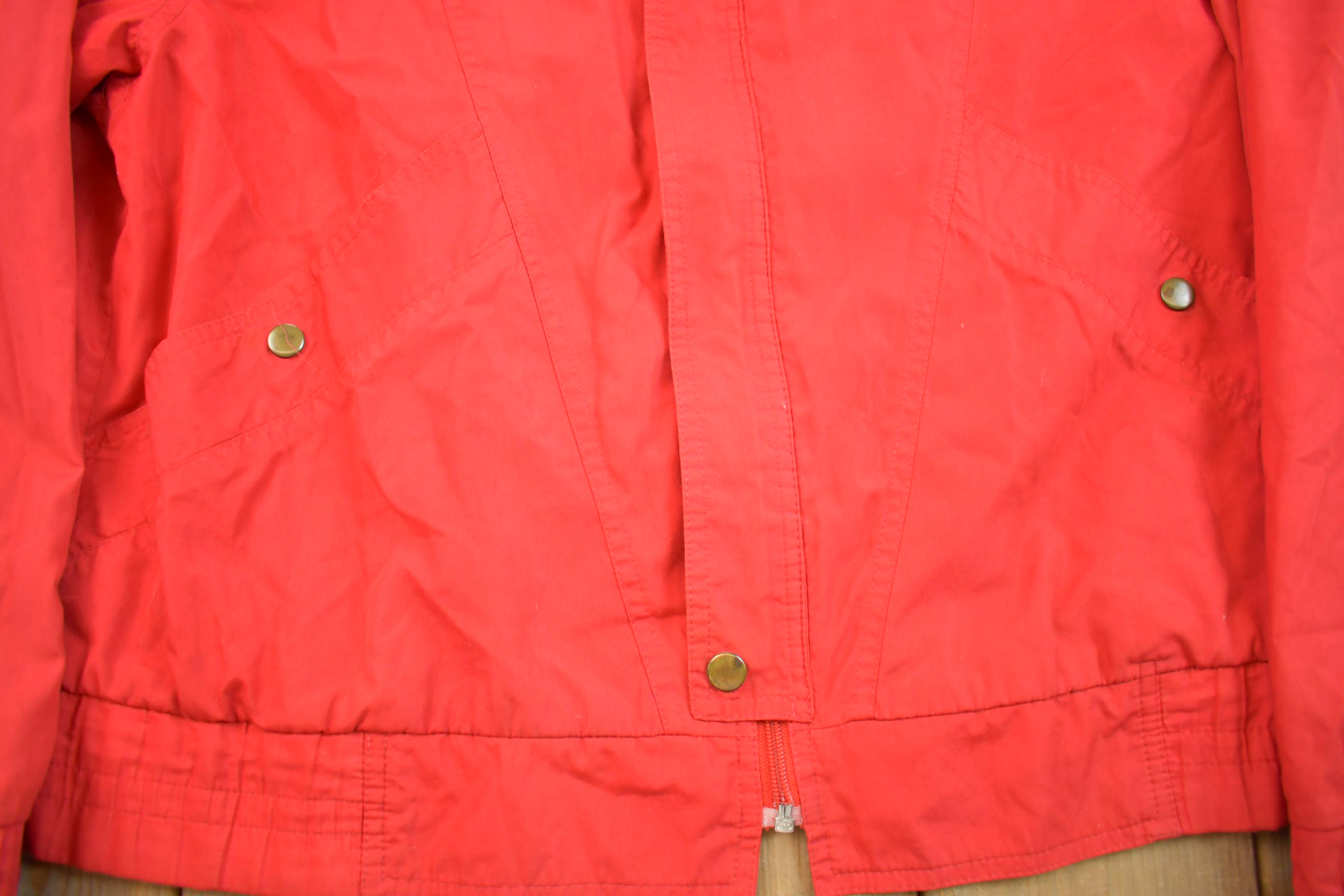Vintage 1980s London Towne Red Windbreaker Jacket Made In UK