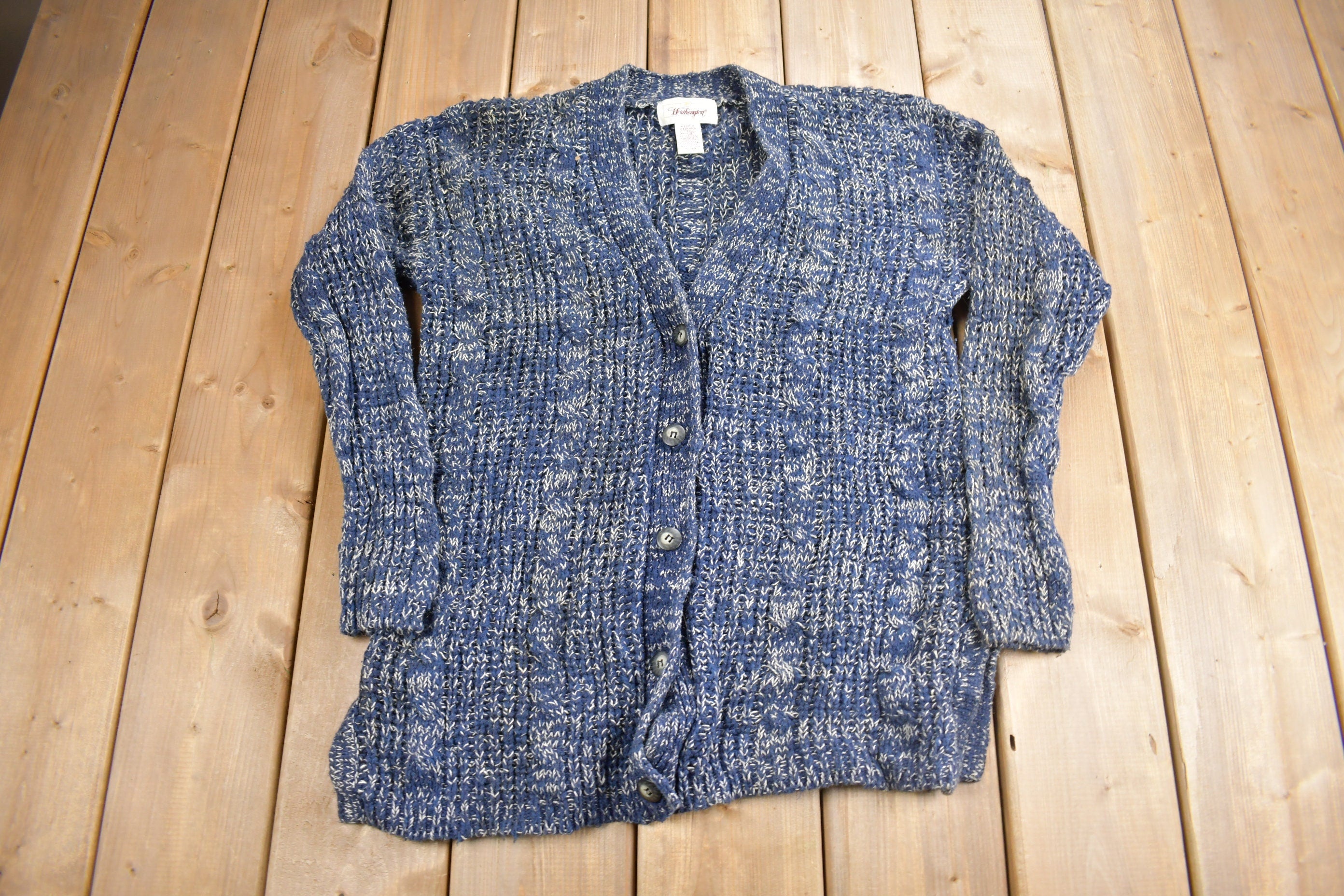 Vintage 1990s Worthington Knit Cardigan Sweater