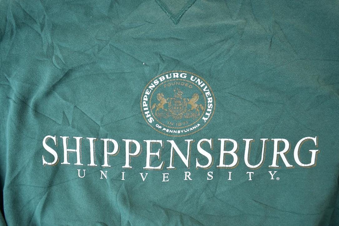 Vintage 1990s Shippensburg University Collegiate Crewneck