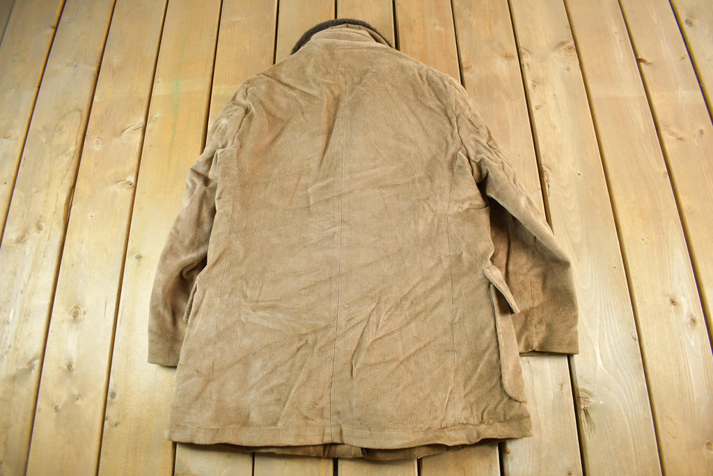 Vintage 1970s William Barry Fur Lined Jacket Men's Medium