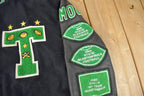 Vintage 1998 Tigard Leather & Wool Varsity Football Jacket Made In USA Size 48