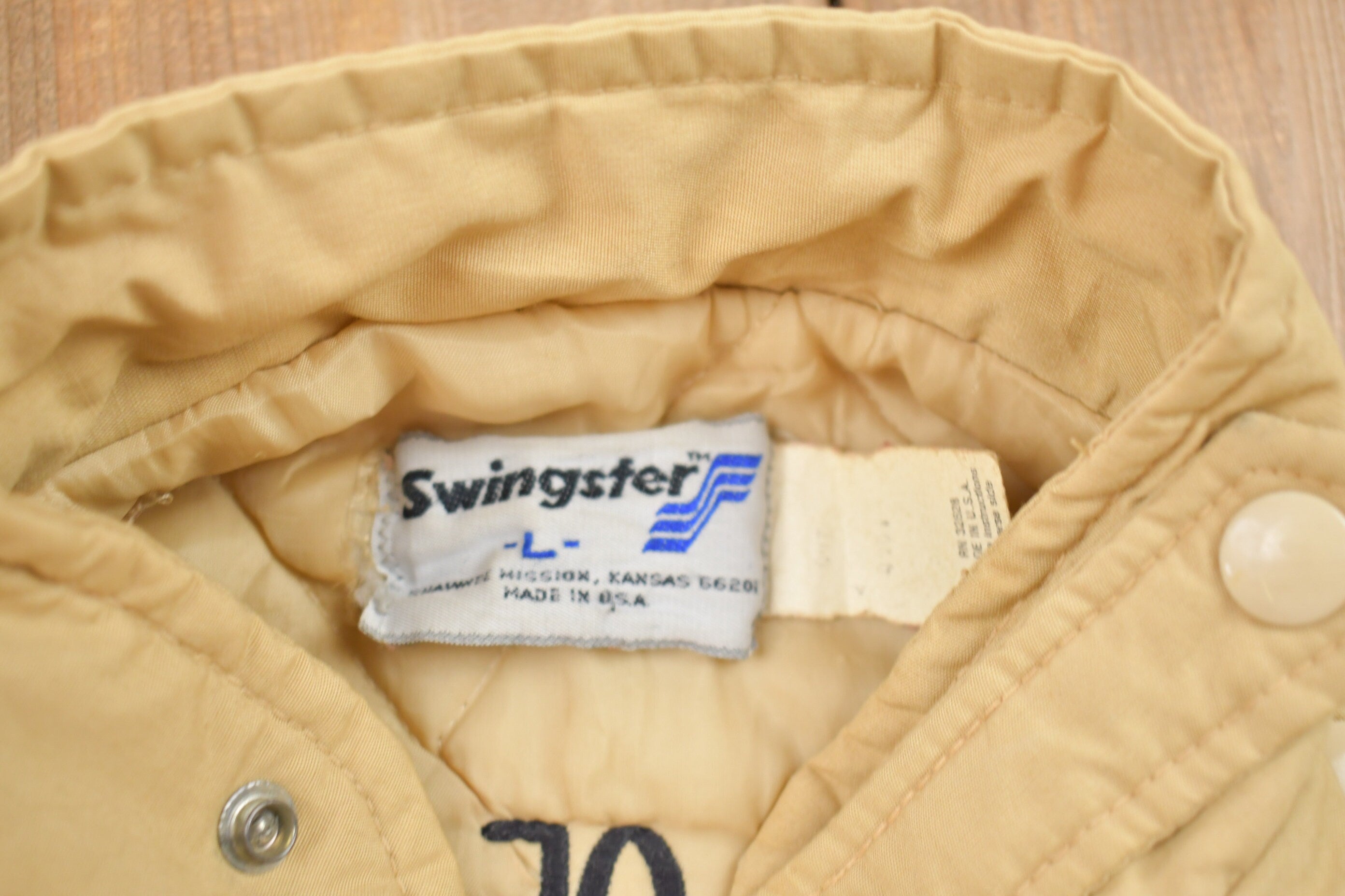 Vintage 1986 Trucker Assc. Trainer Of The Year Patchwork Puffer Jacket