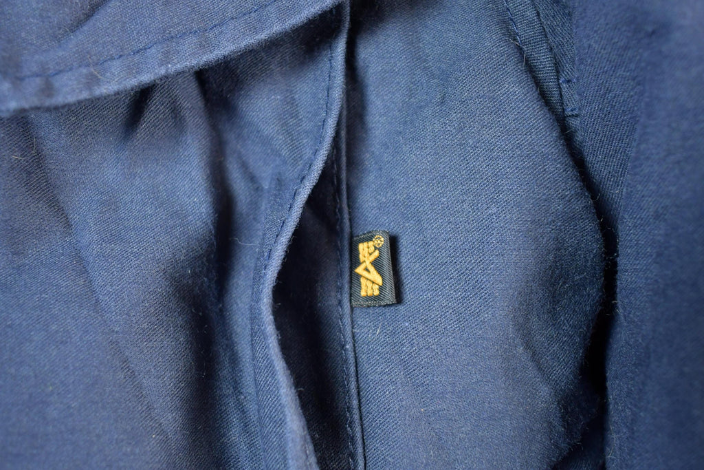Vintage Navy Hooded Military Button Up Full Zip Lined Extreme Cold Army Jacket