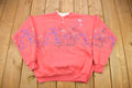 Vintage 1990s Cute Flower Theme All Over Print Crewneck Sweater