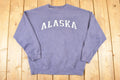 Vintage 1990s Fahrenheit Alaska Embroidered Crewneck Sweatshirt Mens L  90's Destination Sweater