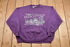 Vintage 1990s Wisconsin Winter Crewneck Sweatshirt