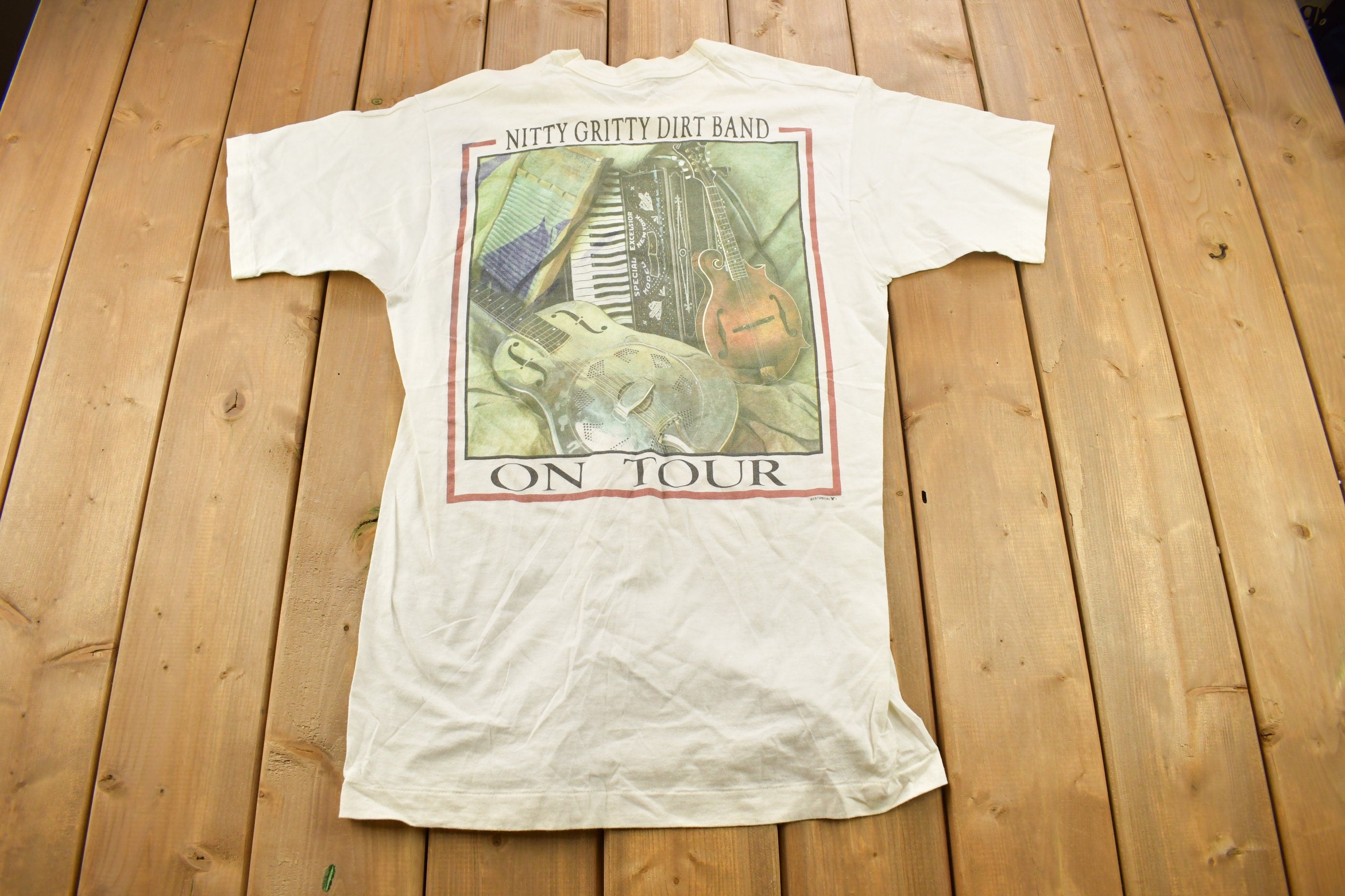 Vintage 1990s Nitty Gritty Dirt Band On Tour Band T-shirt
