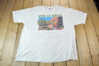 Vintage 1990s Viva La Siesta Desert Graphic T-Shirt