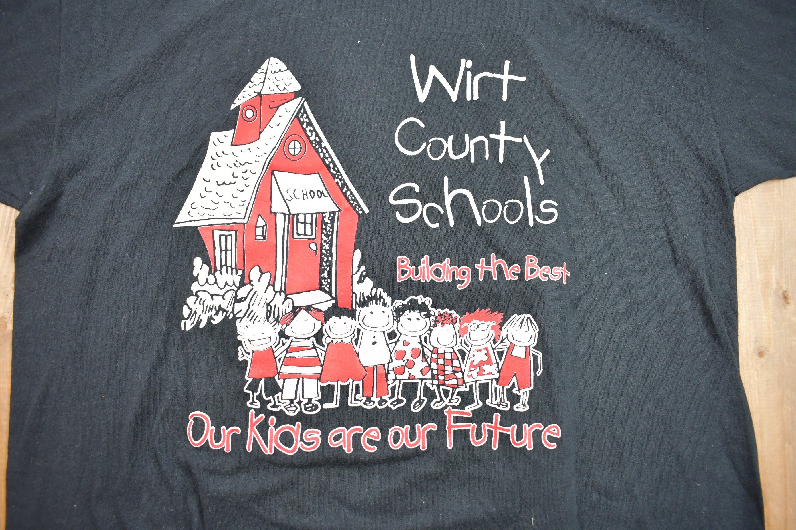 Vintage 1990s Wirt County School Board Graphic T Shirt