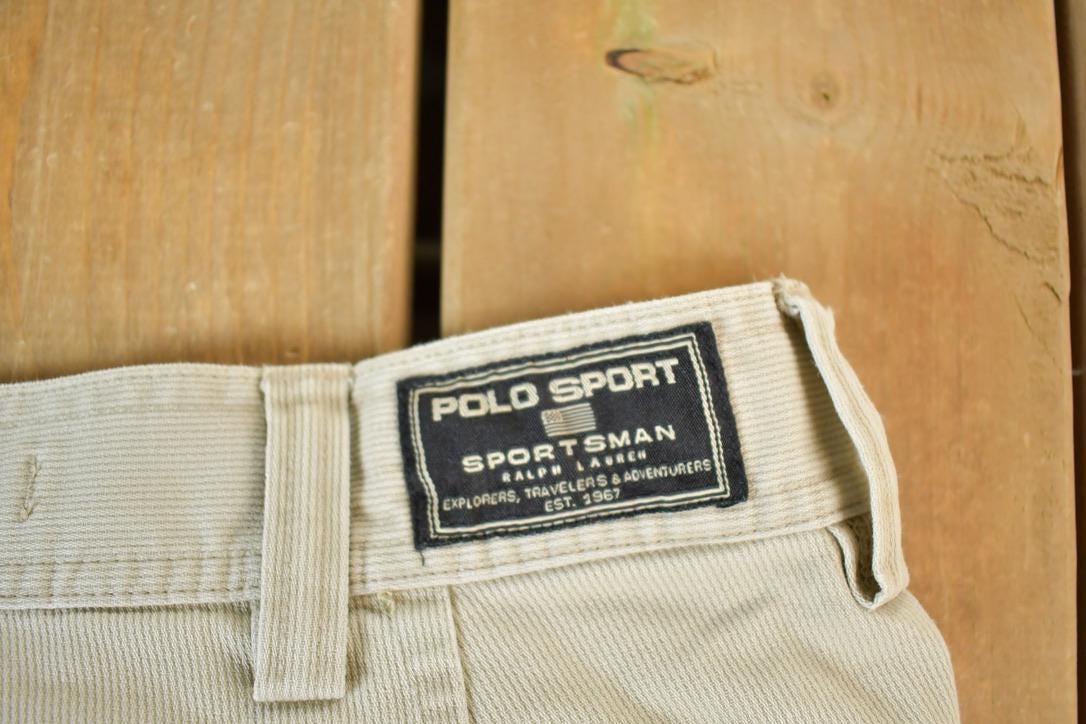 Vintage 1990s Ralph Lauren Polo Sport Sportsman Corduroy Cargo Pants