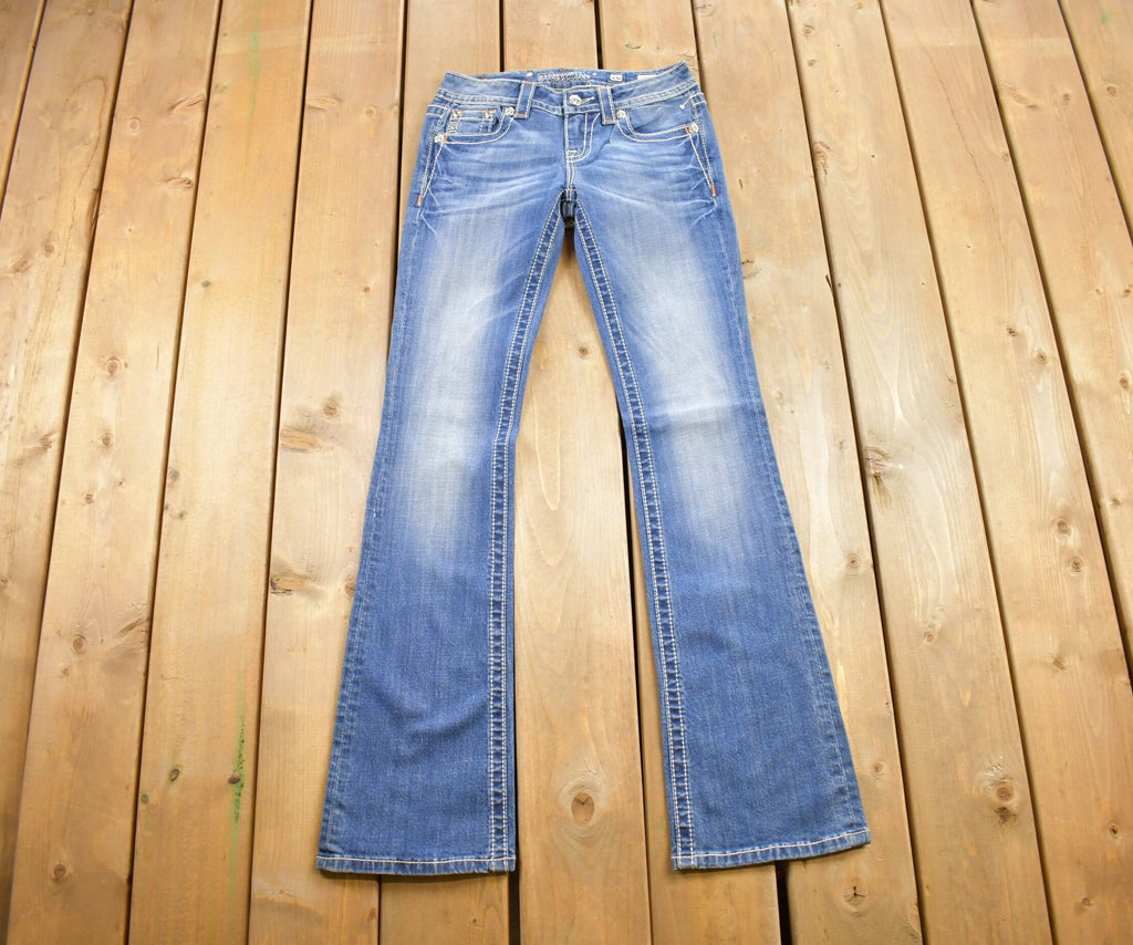 Vintage Y2K Miss Me Bedazzled Low Rise Jeans Size 26x32