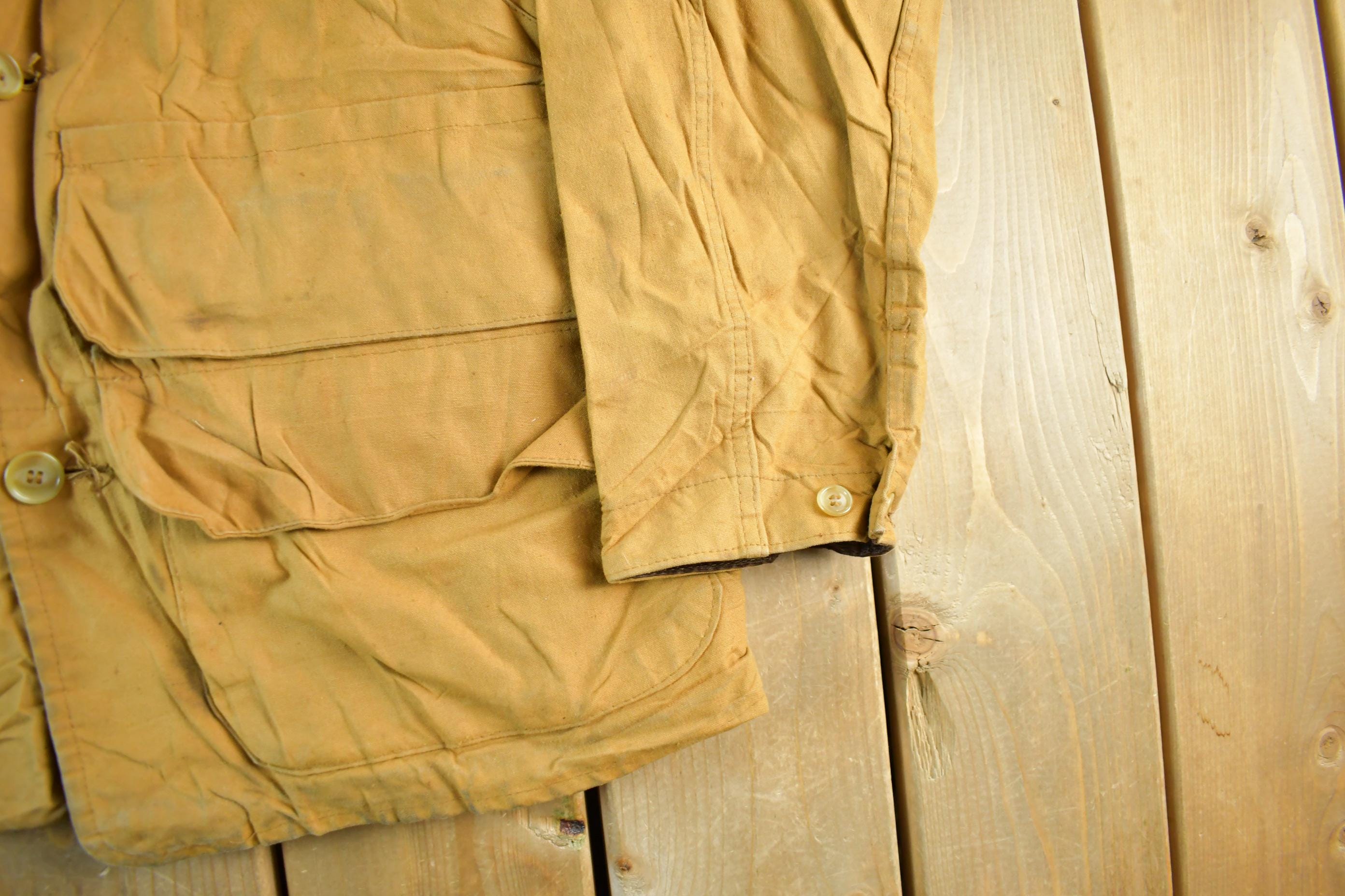 Vintage 1960s 1970s Red Head Hunting Jacket Men's Large