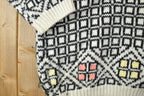 Vintage 1990s Abstract Pattern Knit Crewneck Ski Sweater