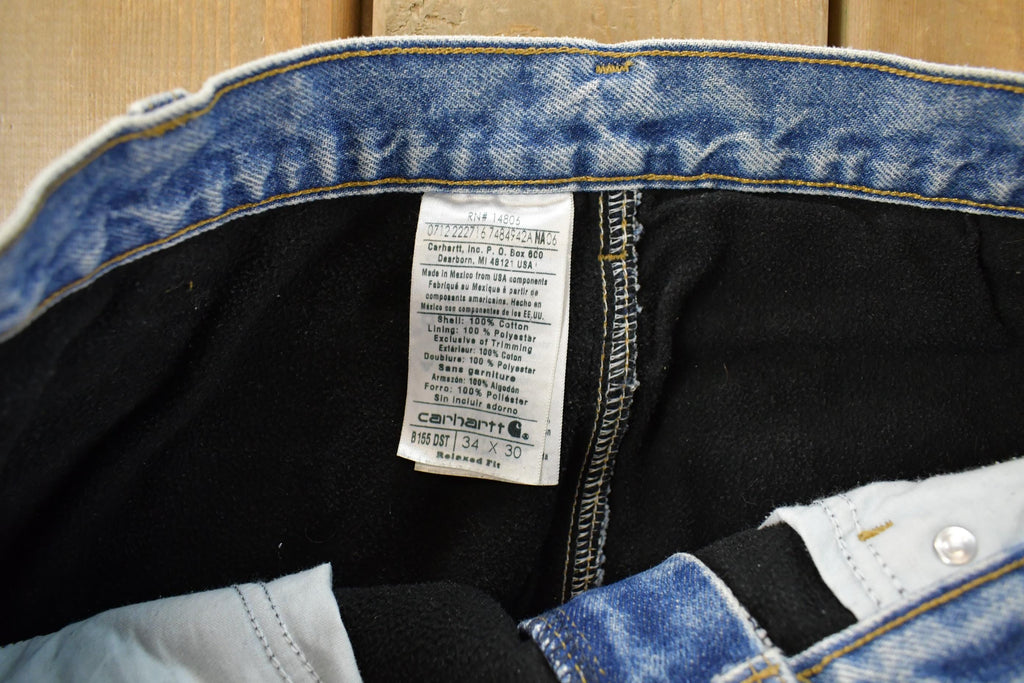 Vintage 2000s Carhartt Lined Denim Jeans Men's 33 x 25