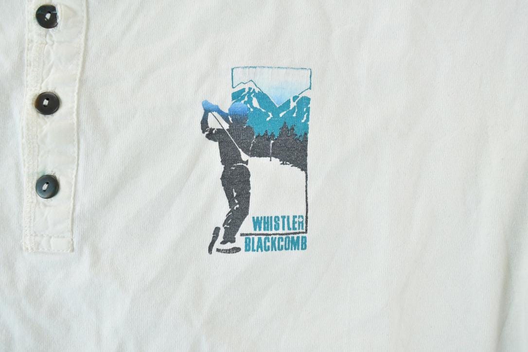 Vintage 1990s Whistler Blackcomb Golfing Souvenir T-Shirt