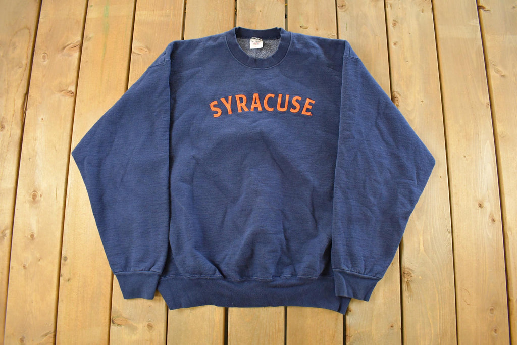 Vintage 1990s Syracuse University Collegiate Crewneck Sweatshirt Men's XL