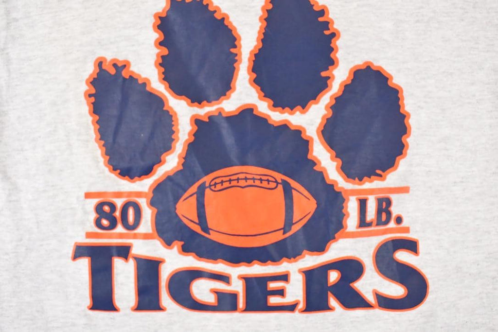 Vintage 1990s Tigers Collegiate T-Shirt Youth L  NCAA Graphic  90s College  Made in USA  Spellout Tee