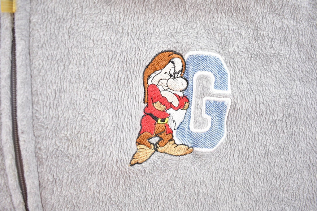 Vintage 1990s Disney Grumpy Dwarf Graphic Fleece Hoodie