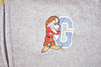 Vintage 1990s Disney Grumpy Dwarf Graphic Fleece Hoodie