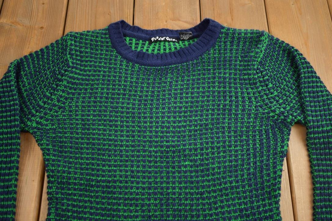 Vintage 1990s Planet Gold Women's Acrylic Knit Crewneck Sweater