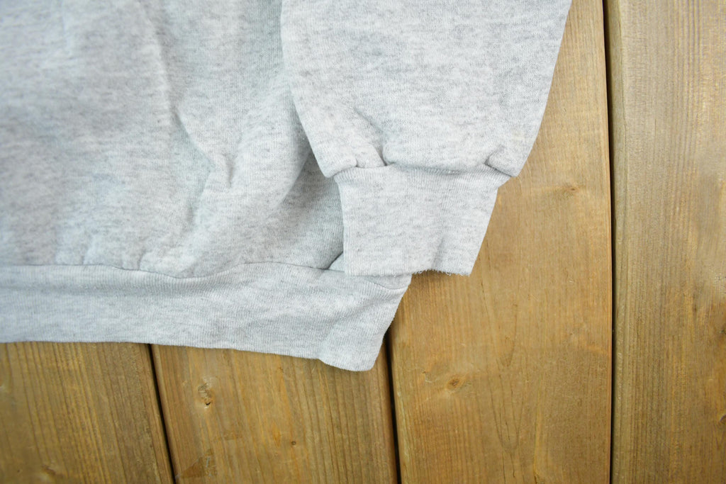 Vintage 1990s Wolf Nature Crewneck Sweatshirt Men's Large